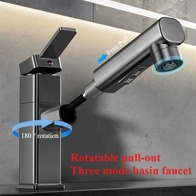 Home Bar Sink - Rubinetto per bagno estraibile Miscelatore acqua