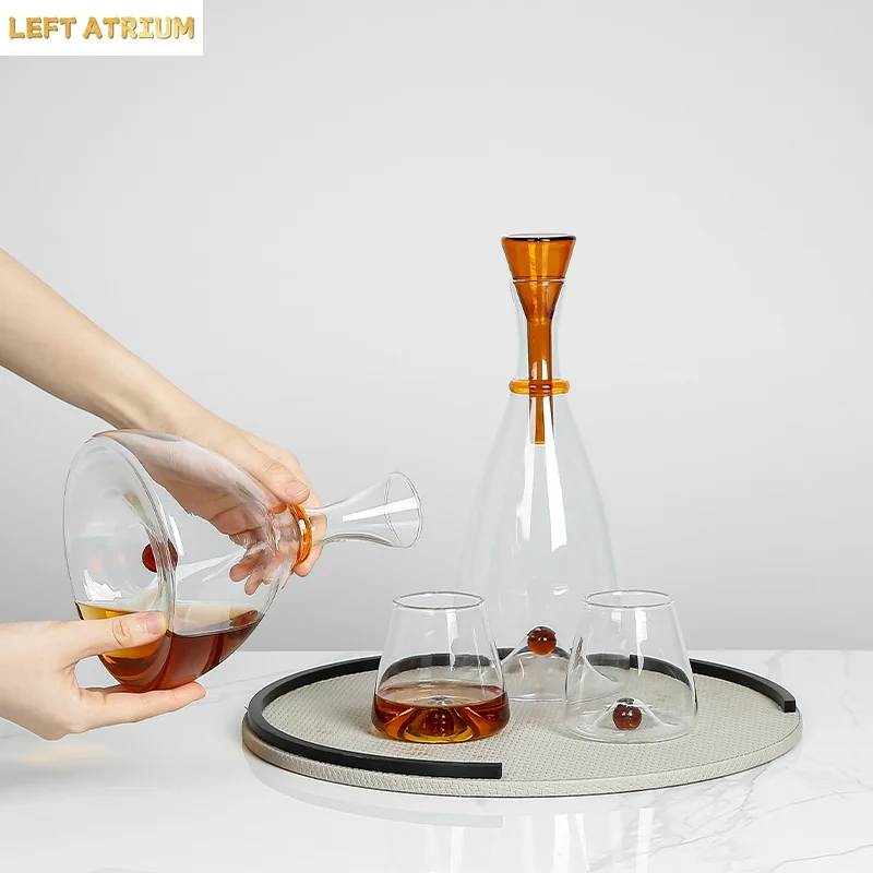 Home Bar And Cabinet - Decanter in Vetro Moderno e Minimalista