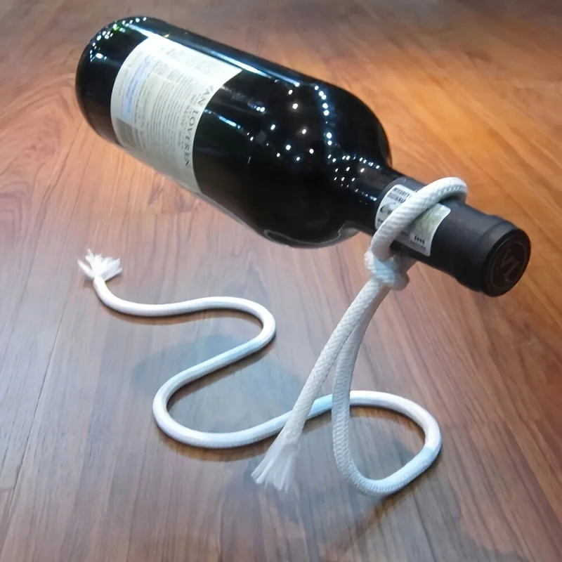 Home Bar Setup - Portabottiglie creativo per vino, corda per