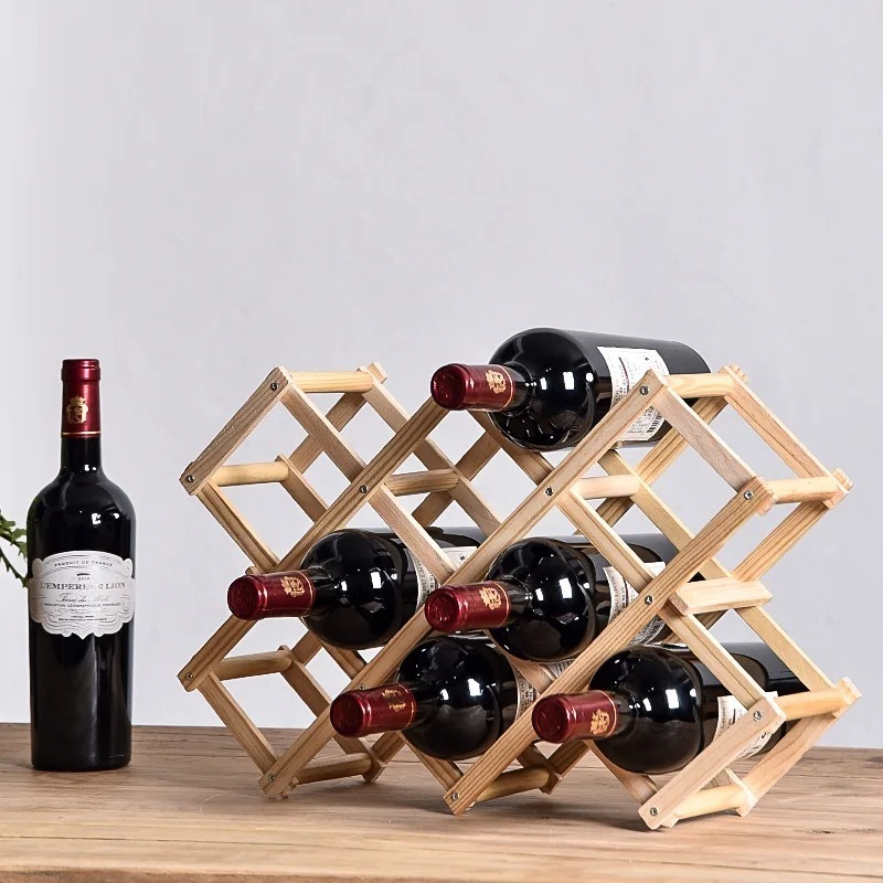 Home Bar Shelf - Scaffali per vino impilabili 3, 5,