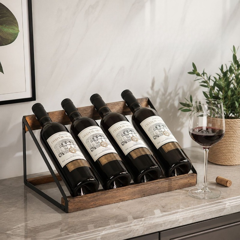 Porta Bottiglie di Vino in Leg - Home Bar Shelf recensione e prezzo