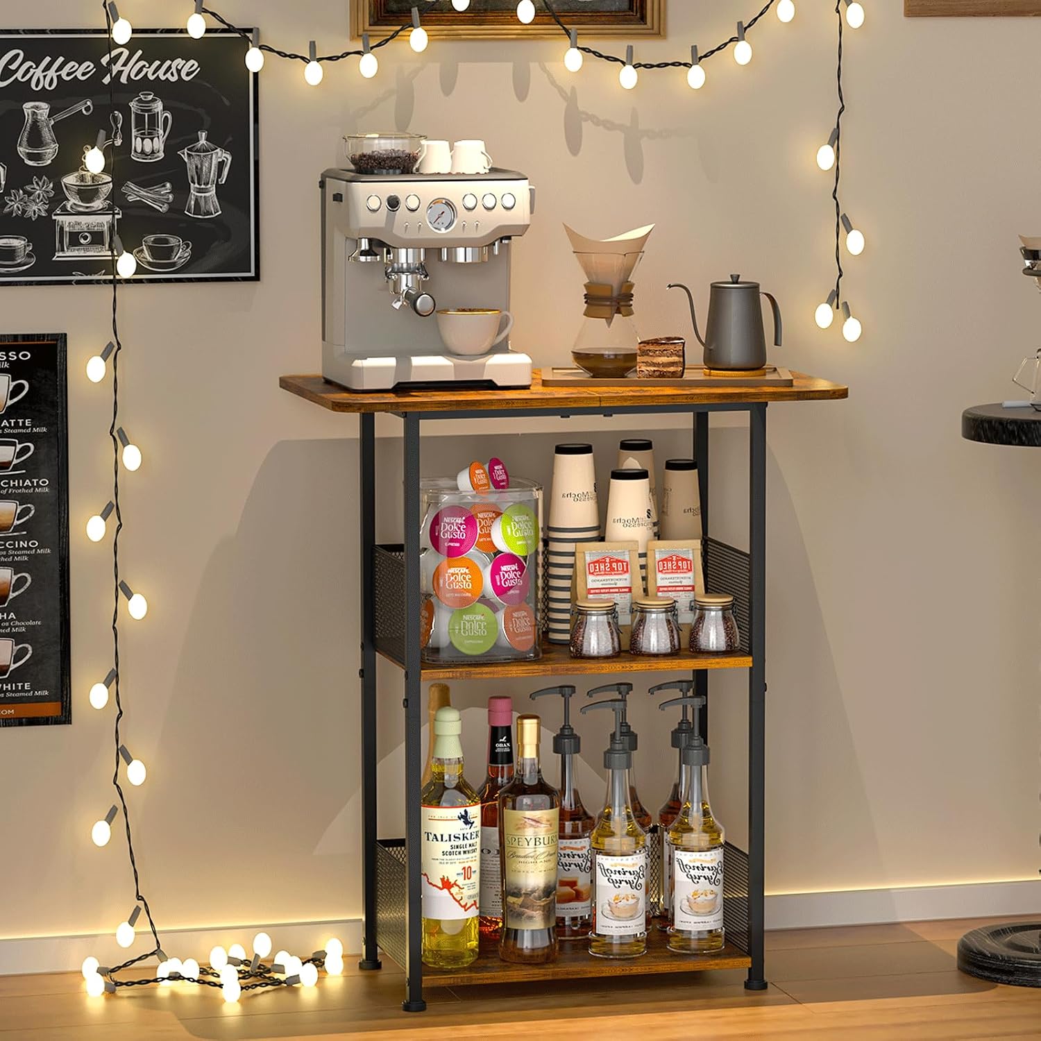 Mini Scaffale da Terra per Caf - Home Bar Setup recensione e prezzo