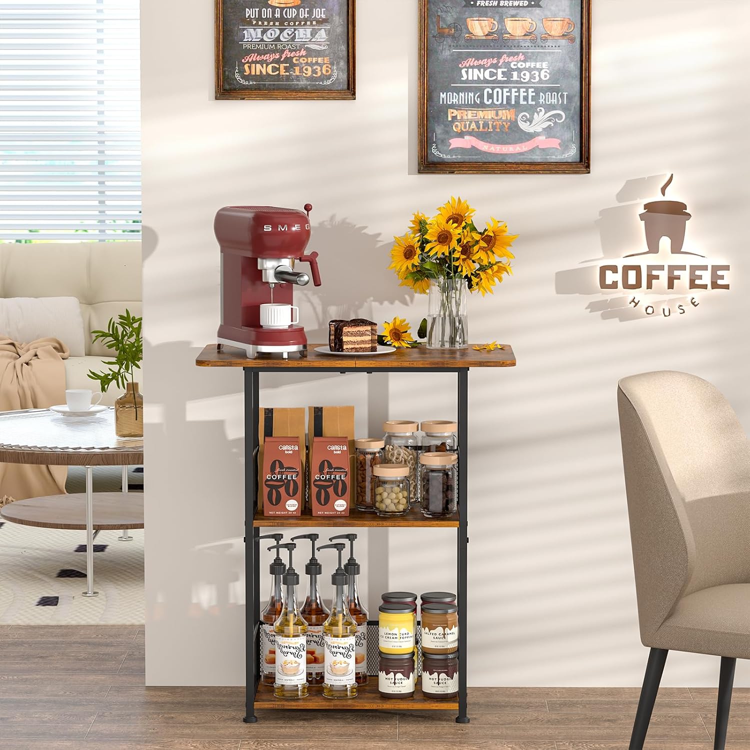 Mini Scaffale da Terra per Caf - Home Bar Setup recensione e prezzo